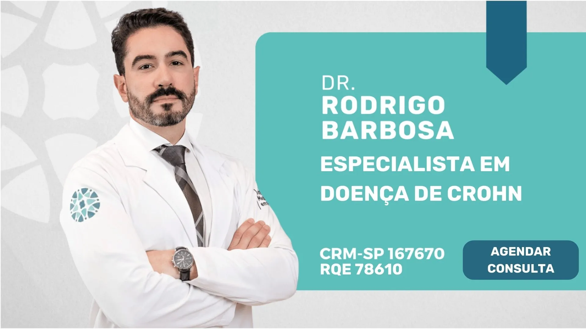 Dr. Rodrigo Barbosa, Especialista em Doença de Crohn e Retocolite Ulcerativa.